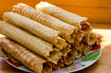 Homemade cookies tubes