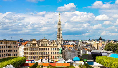 Fototapeta na wymiar Panorama of Brussels