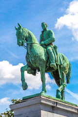 Fototapeta premium Monument of a king Albert in Brussels.