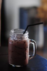 coffee,chocolate,iced,drink,ice,cold,glass,food,background,milk,sweet