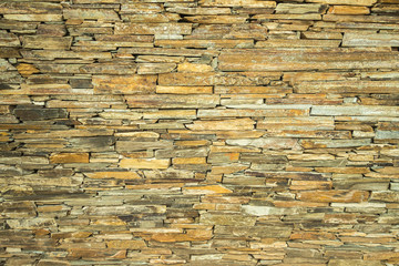 Multi colored rock wall
