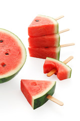 watermelon popsicle yummy fresh summer fruit sweet dessert