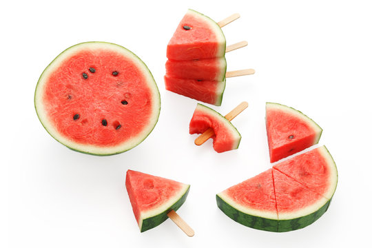 watermelon popsicle yummy fresh summer fruit sweet dessert