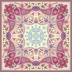 Ornate scarf design - 85132213