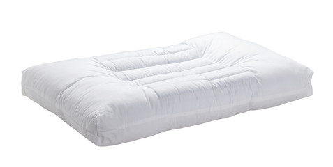 White pillow isolated on white background