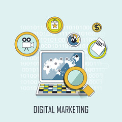 digital marketing concept