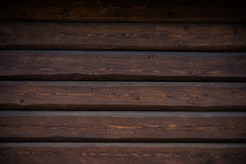 Dark Wood Logs Wall