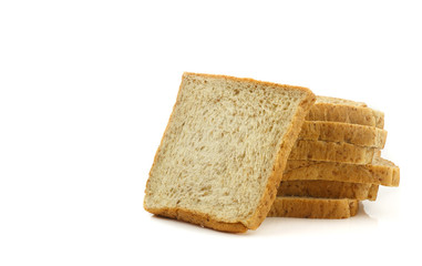 Heap of sliced whole wheat breads