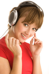 Fototapeta premium Listening to music