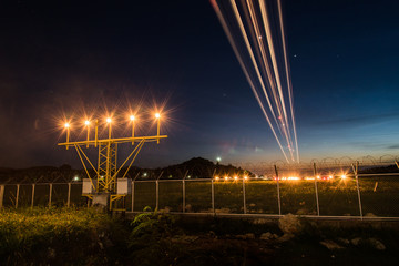 light from aircraft landing