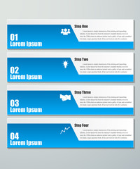 Design clean number banners template.graphic or website layout.