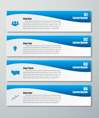 Design clean number banners template.graphic or website layout.