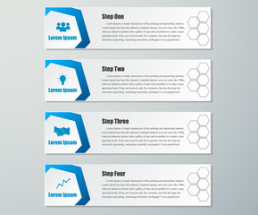 Design clean number banners template.graphic or website layout.