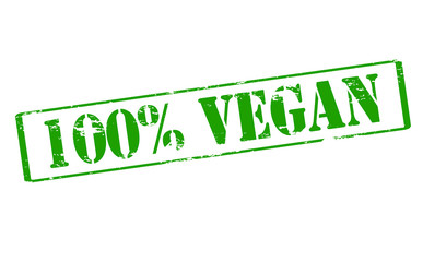 One hundred percent vegan