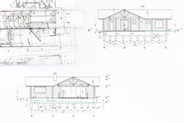 architect rolls and plans