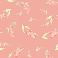 Watercolor flower pattern