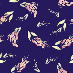 Watercolor flower pattern