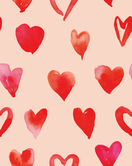 Heart seamless pattern.