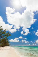 Peaceful beach in the Bahamas