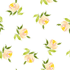 Watercolor flower pattern