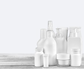 Blank, white, plastic.