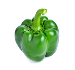 Green pepper isolated on white background