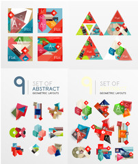 Modern geometric design temlates, universal diagram, banner