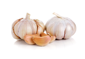 garlic isolated on white background