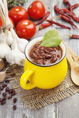 Soup with red bean