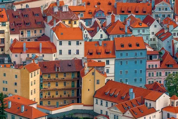 Poster Huizen en daken in Praag © Bits and Splits