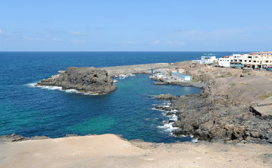 Fototapeta na wymiar Port d'El Cotillo à Fuerteventura