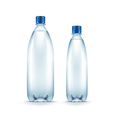 Naklejka premium Vector Blank Plastic Blue Water Bottle Isolated