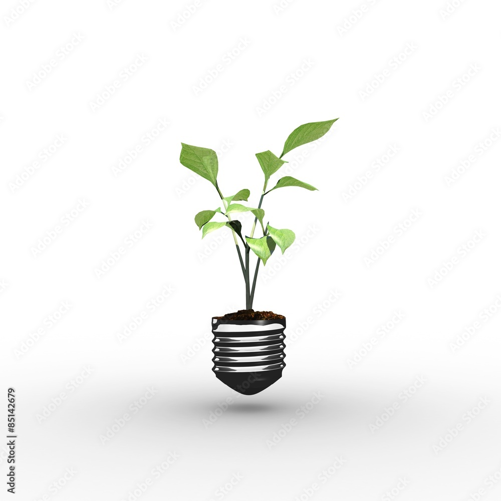 Poster Composite image of empty light bulb