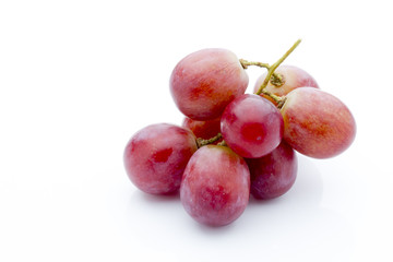 Grape on the white background. Fresh  berry.