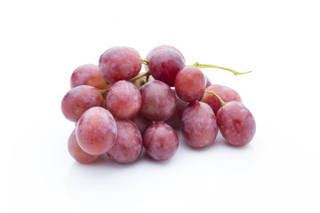 Grape on the white background. Fresh  berry.