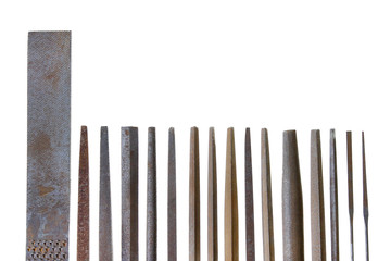 leader group of vintage keysmith metal files