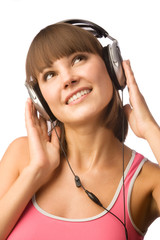 Fototapeta premium Listening to music