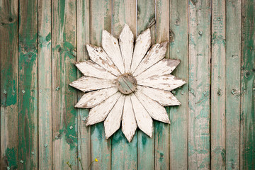 Home Crafted and Decorated White Flower