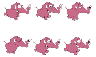 Set of elephants storyboard