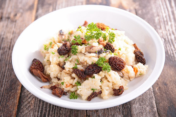 risotto and mushroom