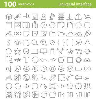 Vector universal inerface icons