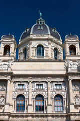 Fototapeta na wymiar Vienna, Austria - front of Natural History Museum.