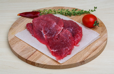 Raw beef