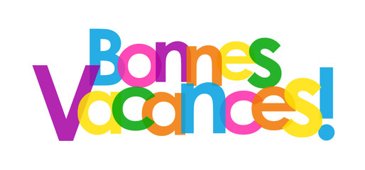 Mosaïque de Lettres BONNES VACANCES