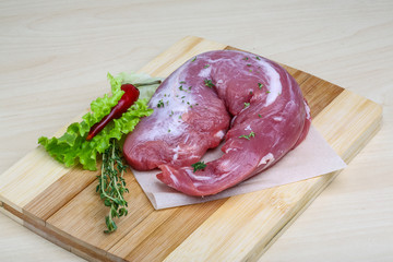 Raw pork tenderloin