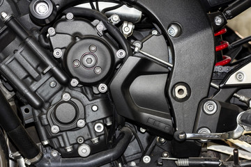 Engine / A surface of big bike engine