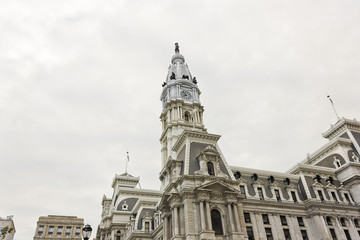 Fototapeta na wymiar City Hall & Statue of Penn, Centre City, Philadelphia