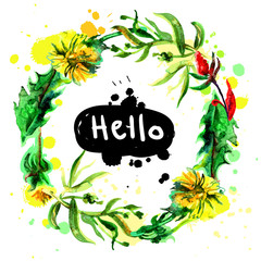 watercolor flowers