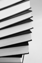 Books pattern isolated on white