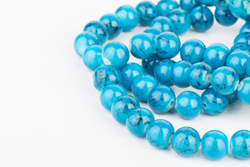 Homemade bead jewelry - Stock Image.